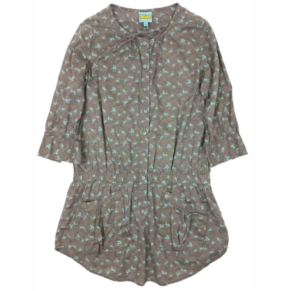 C&C California Floral Drop Waist Tunic Dress